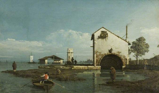Bellotto, Bernardo, 1722-1780; Capriccio: The Lagoon, Venice