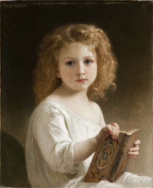 william-adolphe-bouguereau-the-story-book-1877
